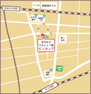 滋賀県大津市のネイルサロン・脱毛サロンビュキュアマップ